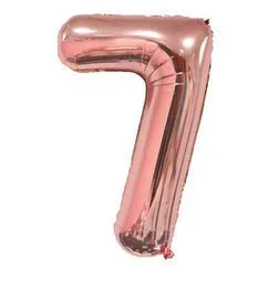 16 Inch Number Foil Balloon Rose Gold Best Quality Digit