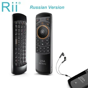 2.4G Mini keyboard Air mouse remote control with Earphone Jack