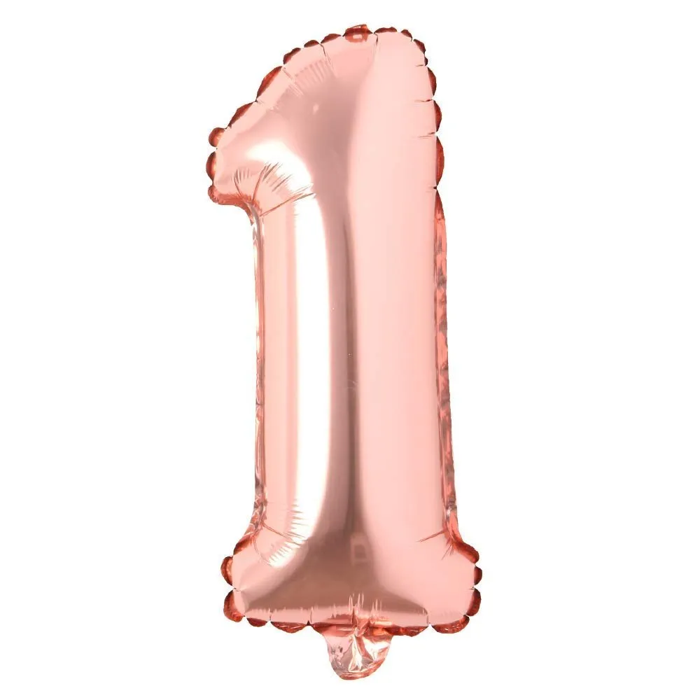 32 Inch Number Foil Balloon Rose Gold Best Quality Digit