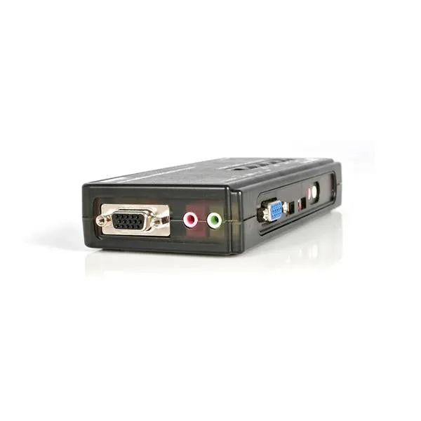 4 Port Black Usb Kvm Switch Kit