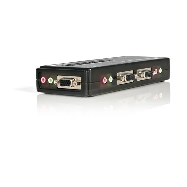 4 Port Black Usb Kvm Switch Kit