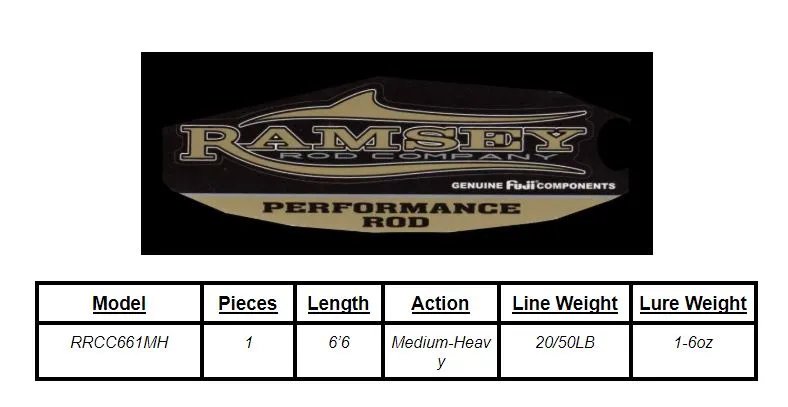 6'6" Medium Heavy Conventional Rod - (RRCC661MH)