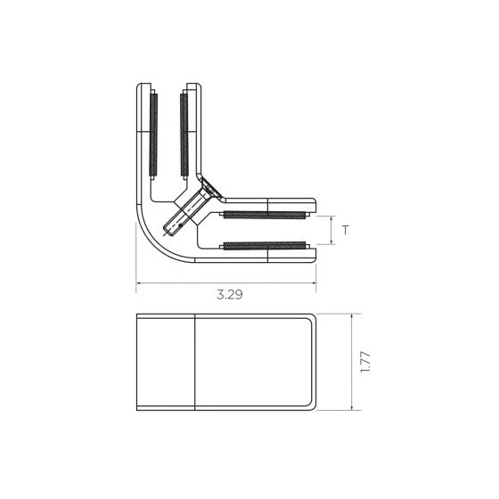 90˚ Glass Alignment Clips