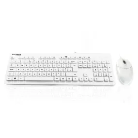 Accumed AQUA Bundle IP68 USB 105 Medical/Industrial Washable Keyboard & Mouse