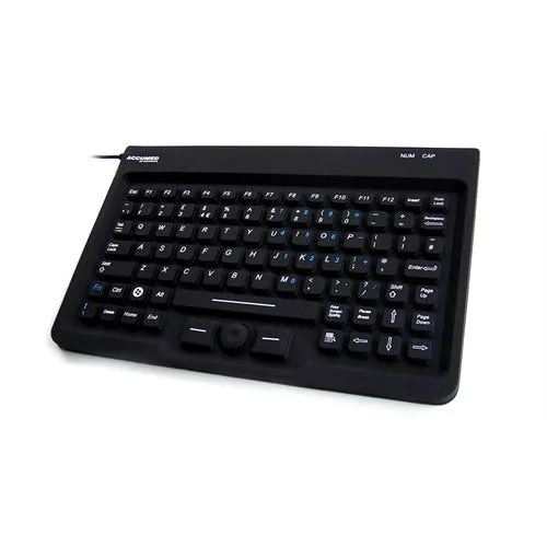 AccuMed Waterproof Medical/Industrial Mini Keyboard With Integrated Hula-Point