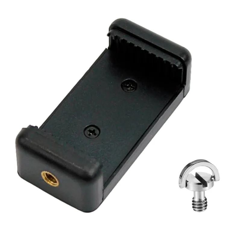 Adjustable Clamp with 1/4'' Universal Camera Screw for Teleprompters - Compatible with Smartphones up to 8.4cm / 3.2" Wide