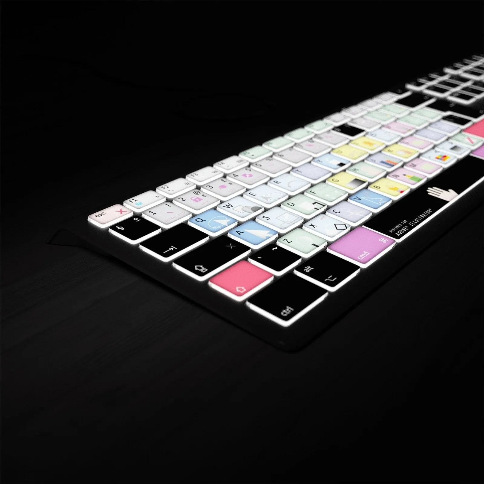 Adobe Illustrator Keyboard - Backlit Mac or PC