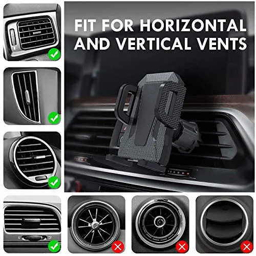 Air Vent Phone Holder for Car,Miracase Vehicle Cell Phone Mount Cradle with Adjustable Clip Compatible with iPhone 13 Series/iPhone 12 Series/11 /11 Pro Max/XR/Samsung and More