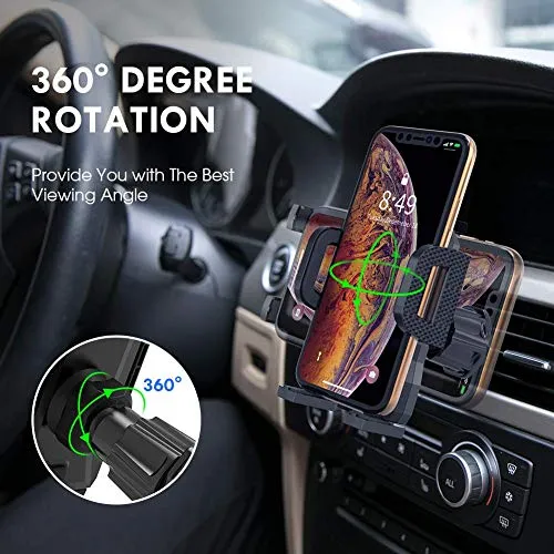 Air Vent Phone Holder for Car,Miracase Vehicle Cell Phone Mount Cradle with Adjustable Clip Compatible with iPhone 13 Series/iPhone 12 Series/11 /11 Pro Max/XR/Samsung and More