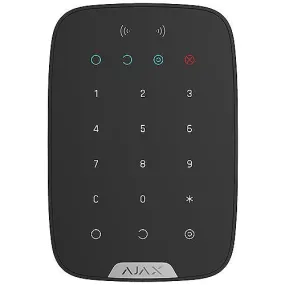 AJAX 42815.83.BL3 Wireless Touch Keypad Supporting Encrypted Contactless Cards and Key Fobs, Black