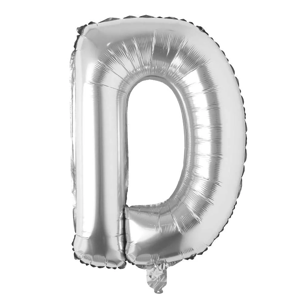 Alphabet Silver Color Foil Balloon 32 Inch Letters