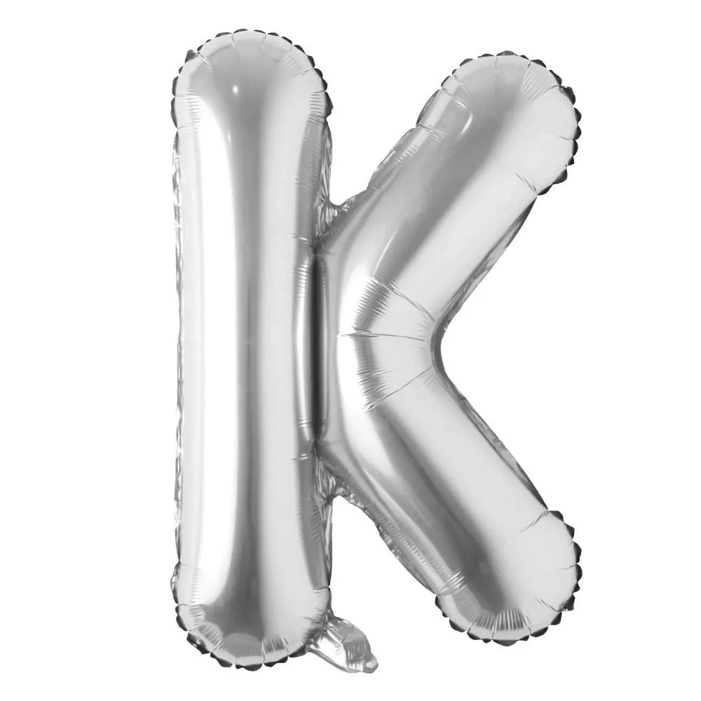 Alphabet Silver Color Foil Balloon 32 Inch Letters