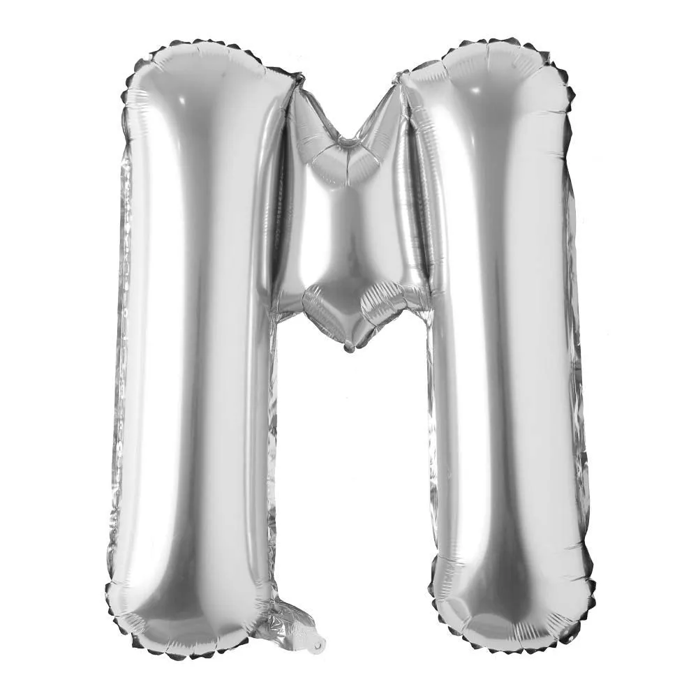 Alphabet Silver Color Foil Balloon 32 Inch Letters