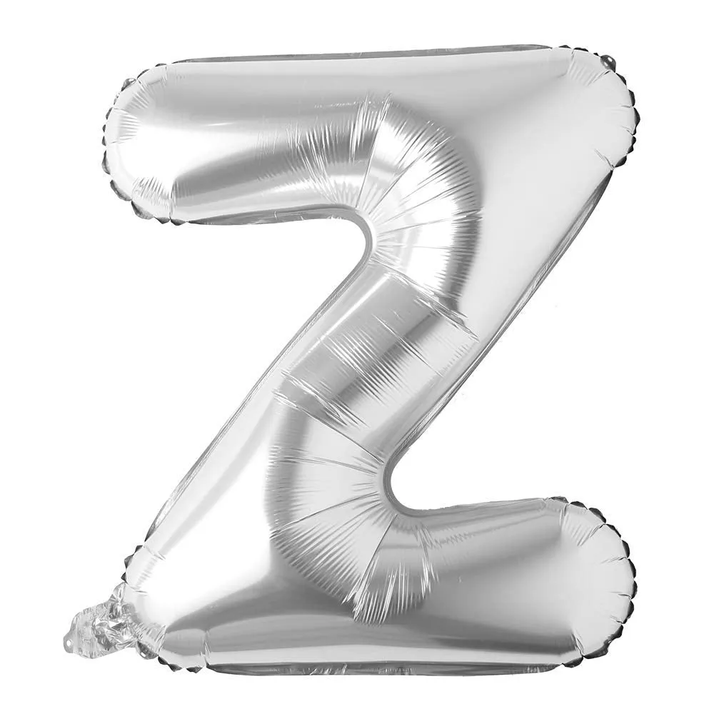 Alphabet Silver Color Foil Balloon 32 Inch Letters