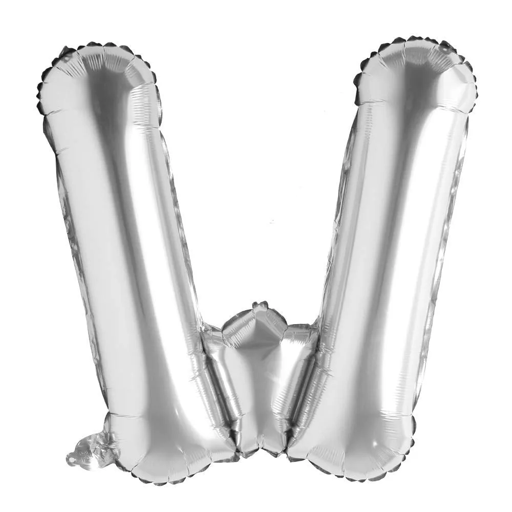 Alphabet Silver Color Foil Balloon 32 Inch Letters