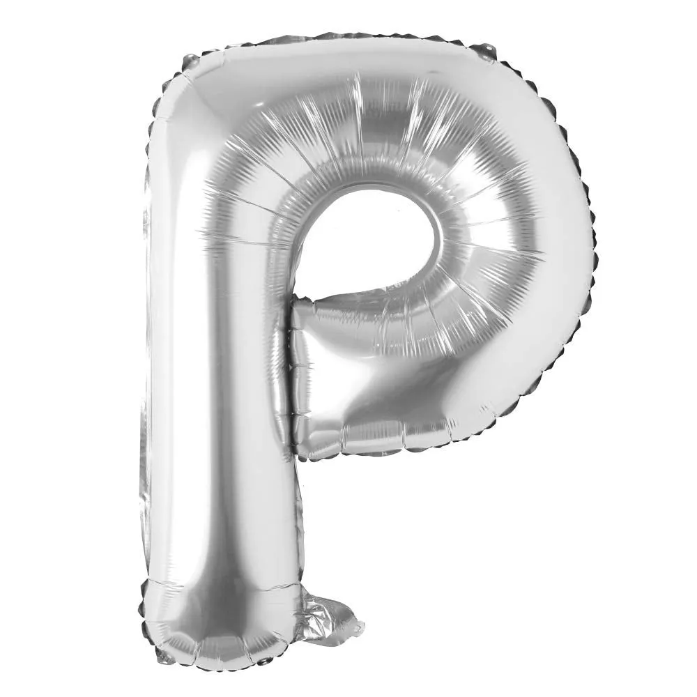 Alphabet Silver Color Foil Balloon 32 Inch Letters