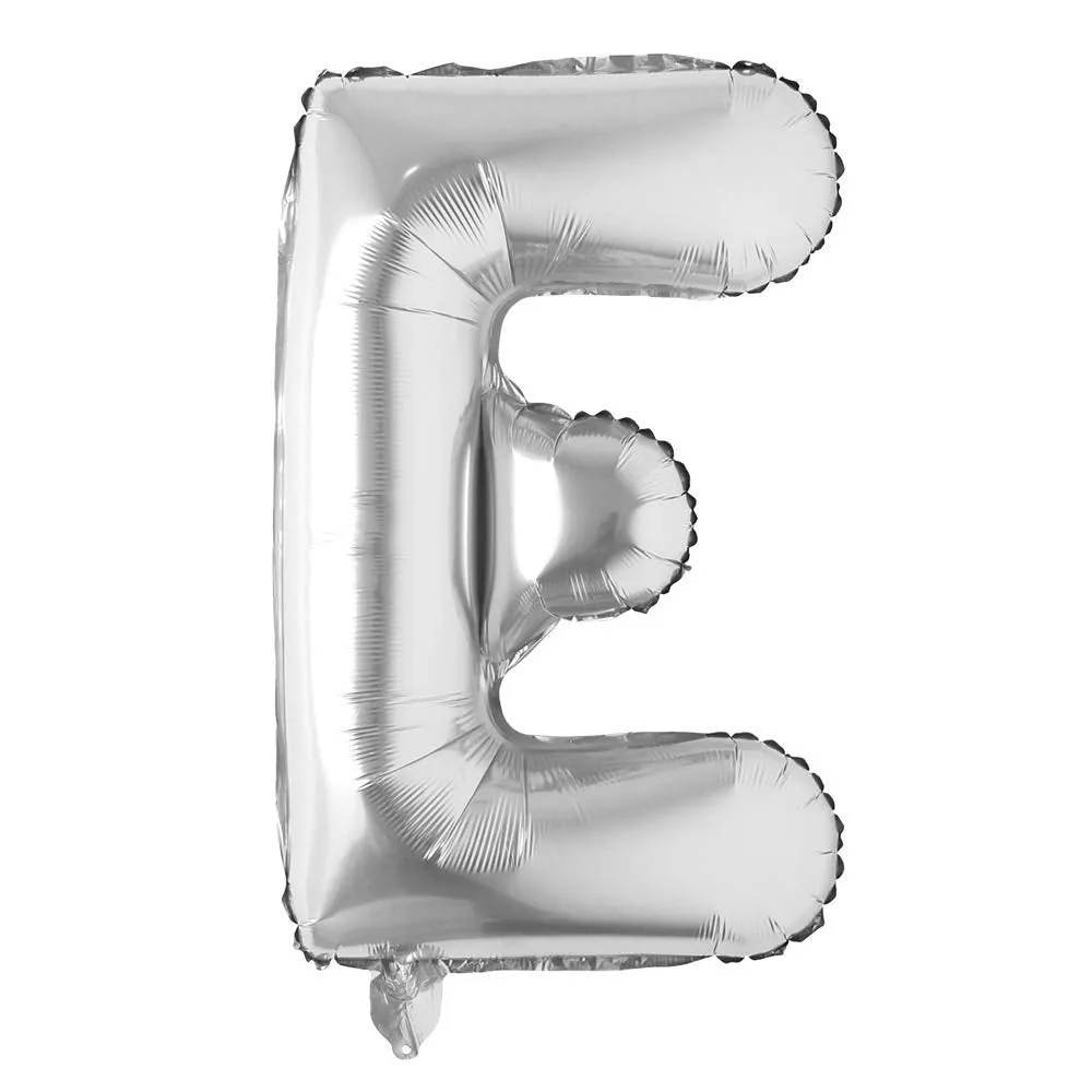 Alphabet Silver Color Foil Balloon 32 Inch Letters