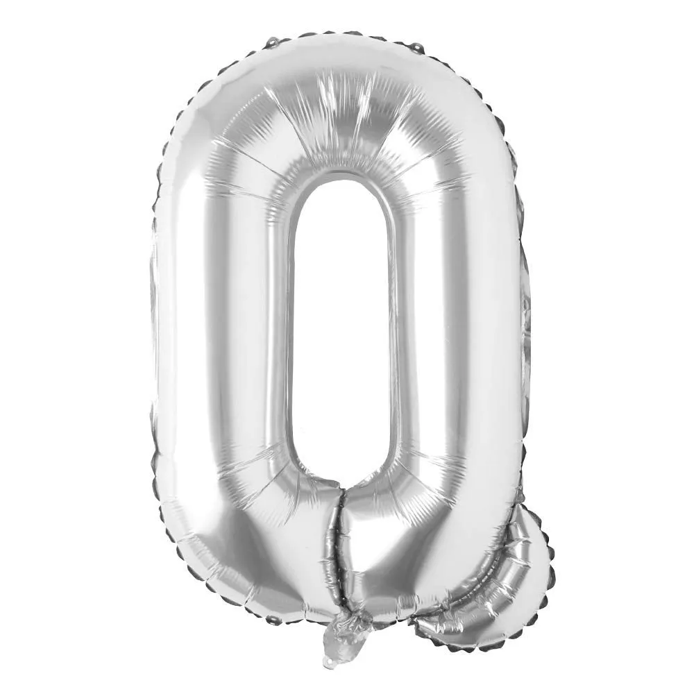 Alphabet Silver Color Foil Balloon 32 Inch Letters