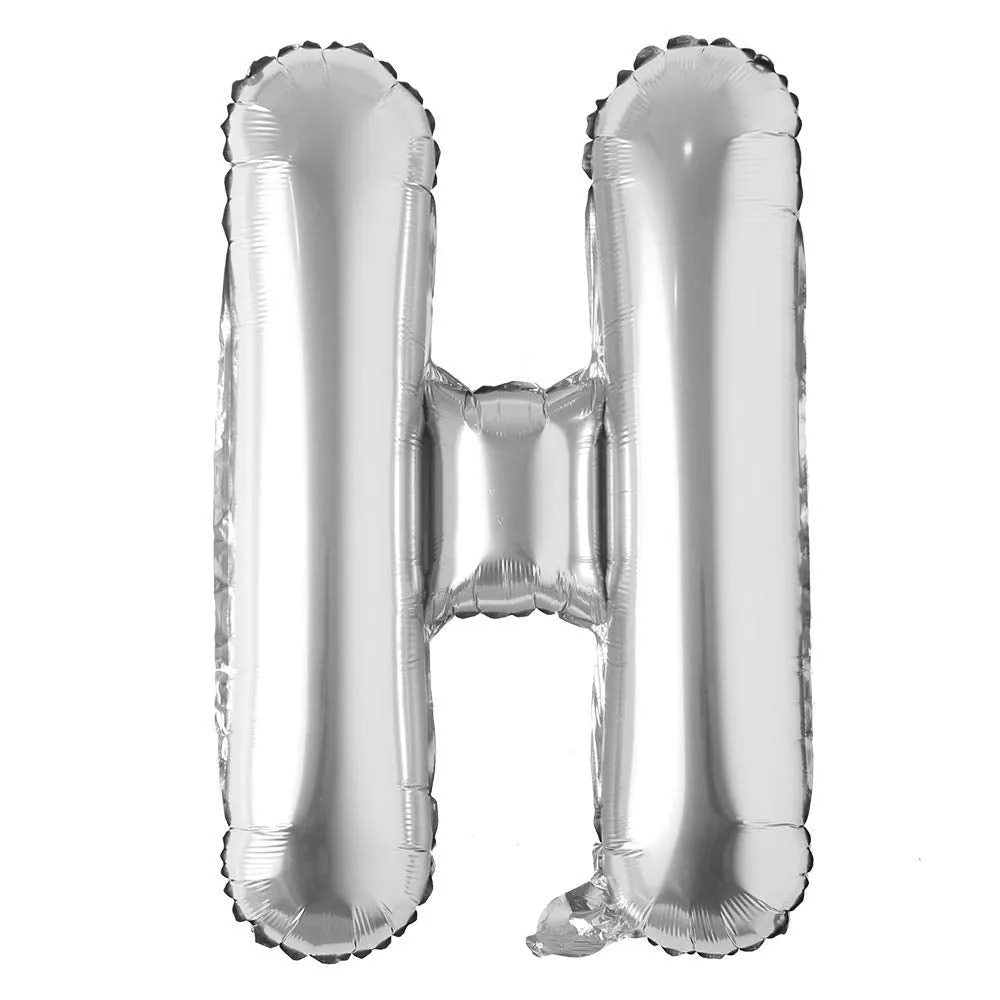 Alphabet Silver Color Foil Balloon 32 Inch Letters