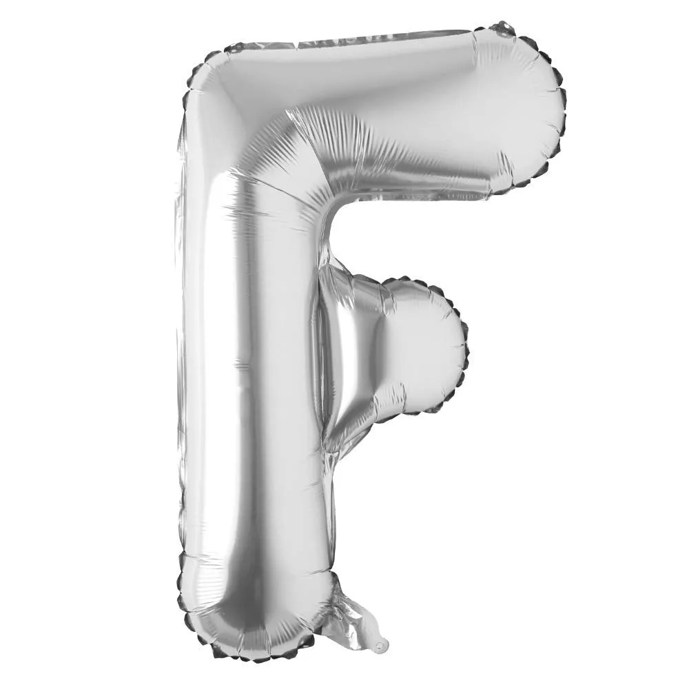 Alphabet Silver Color Foil Balloon 32 Inch Letters