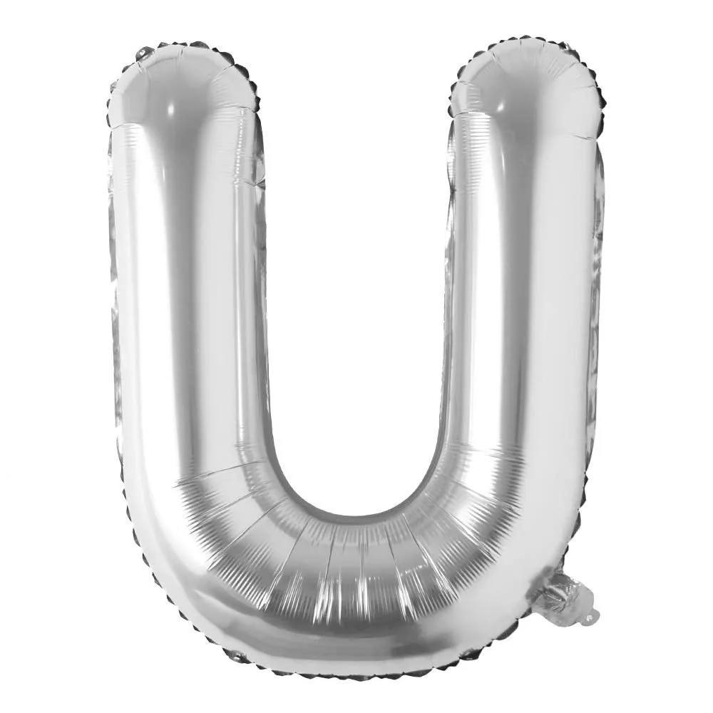 Alphabet Silver Color Foil Balloon 32 Inch Letters