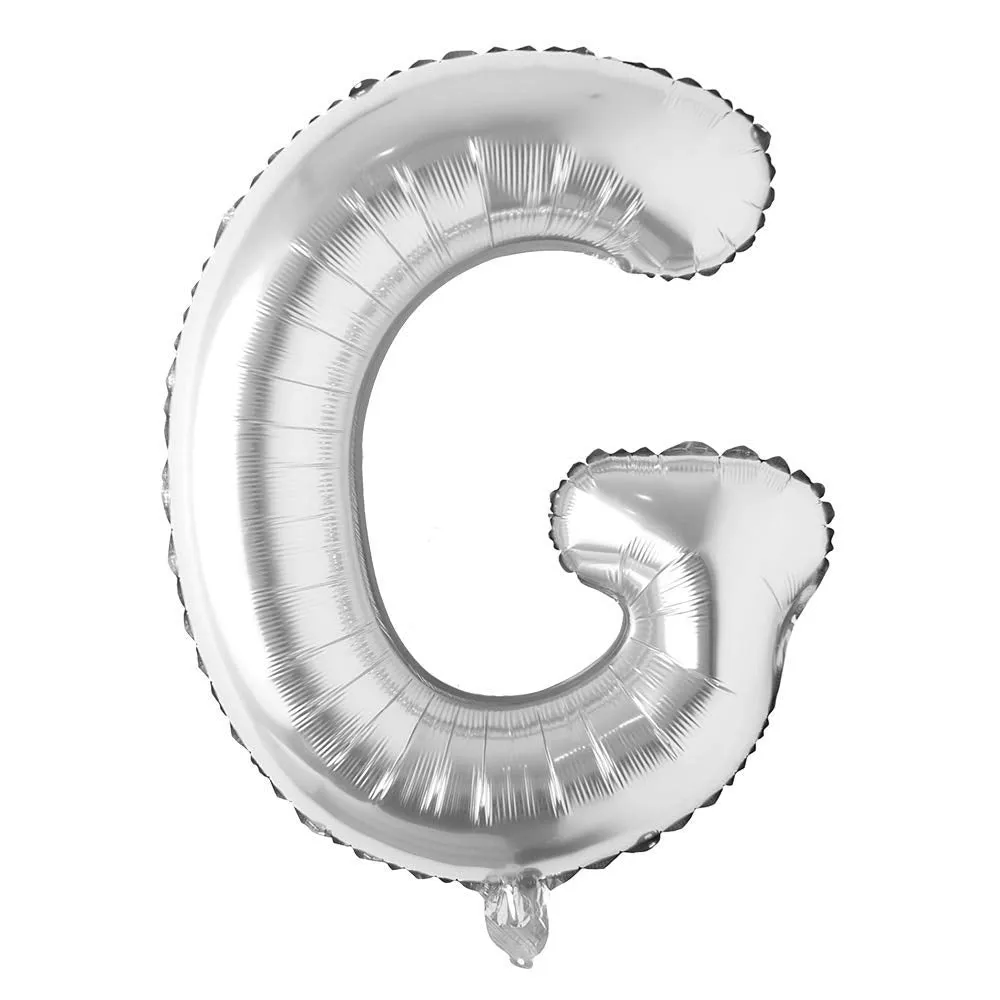 Alphabet Silver Color Foil Balloon 32 Inch Letters