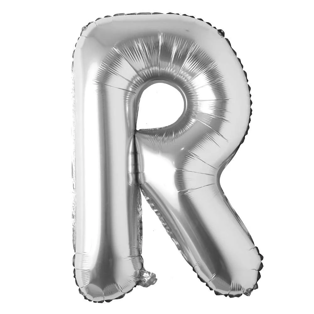 Alphabet Silver Color Foil Balloon 32 Inch Letters