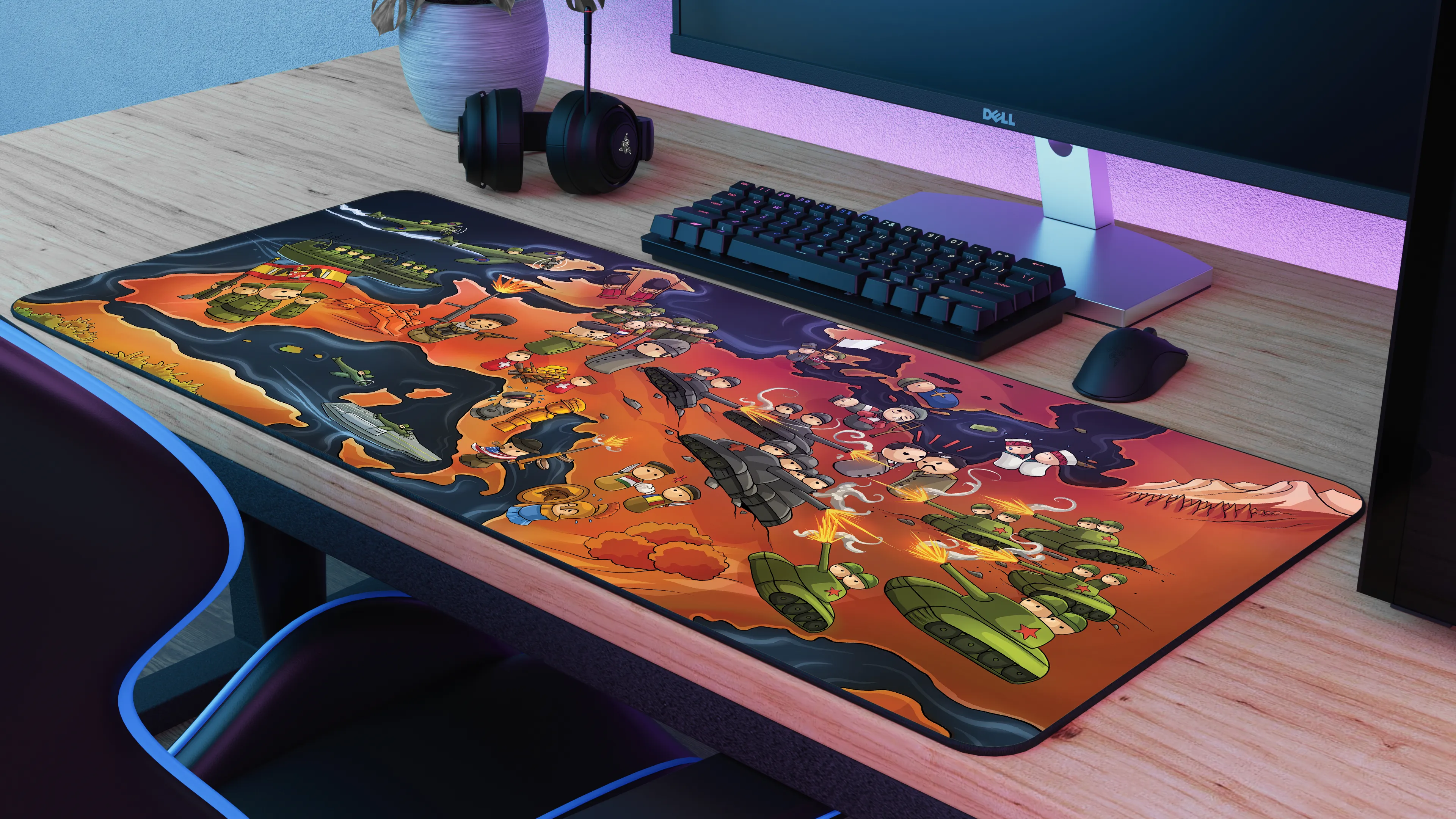 AlternateHistoryHub "Europe at War" Limited Edition Content Creator Collaboration Gaming Deskmat Mouse Pad