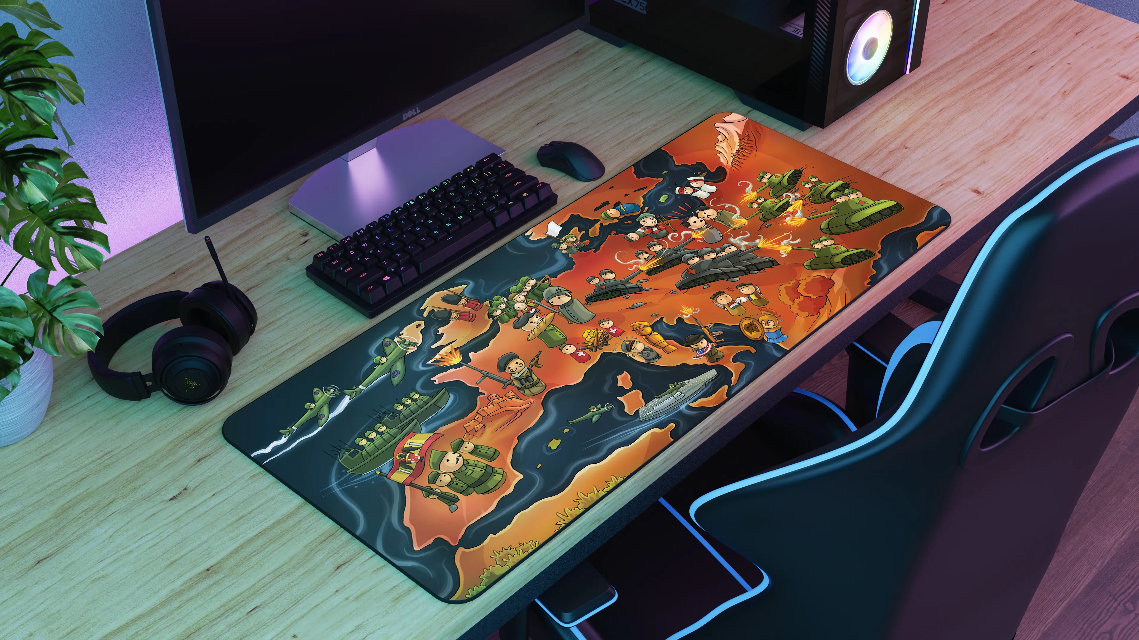 AlternateHistoryHub "Europe at War" Limited Edition Content Creator Collaboration Gaming Deskmat Mouse Pad