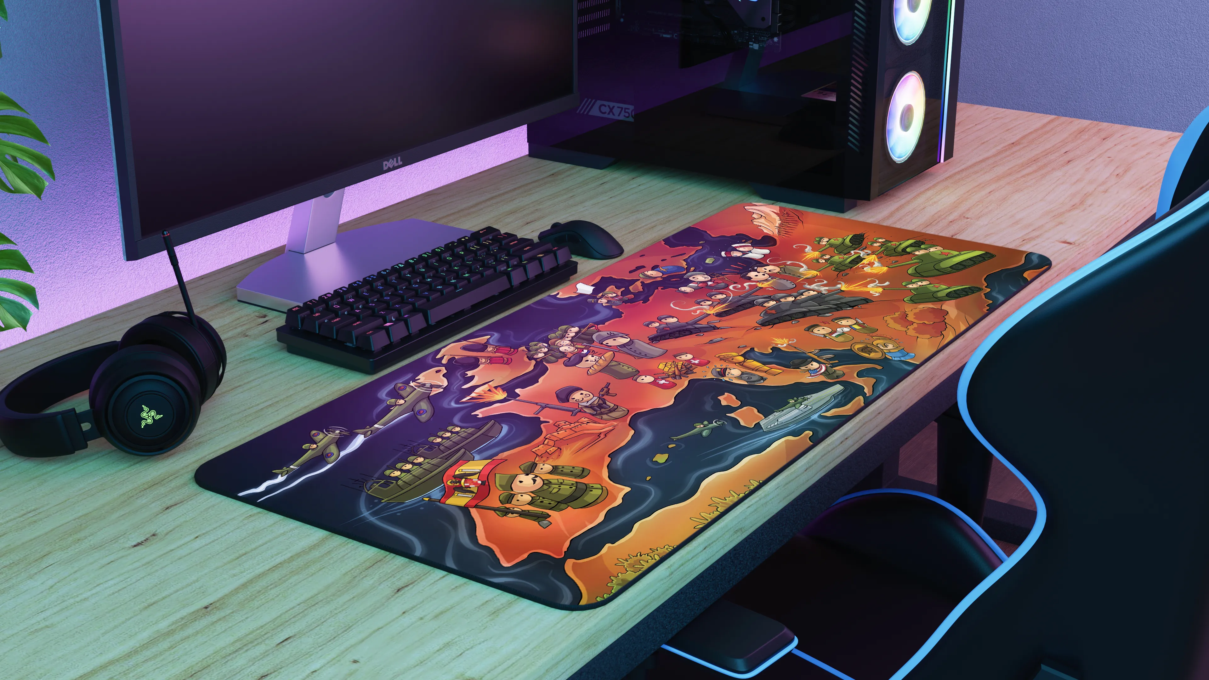 AlternateHistoryHub "Europe at War" Limited Edition Content Creator Collaboration Gaming Deskmat Mouse Pad