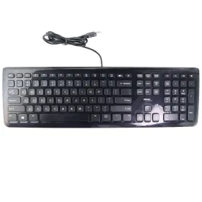 Amazon Basics Wired USB Keyboard for Windows PC & More - Black (KU-0833)