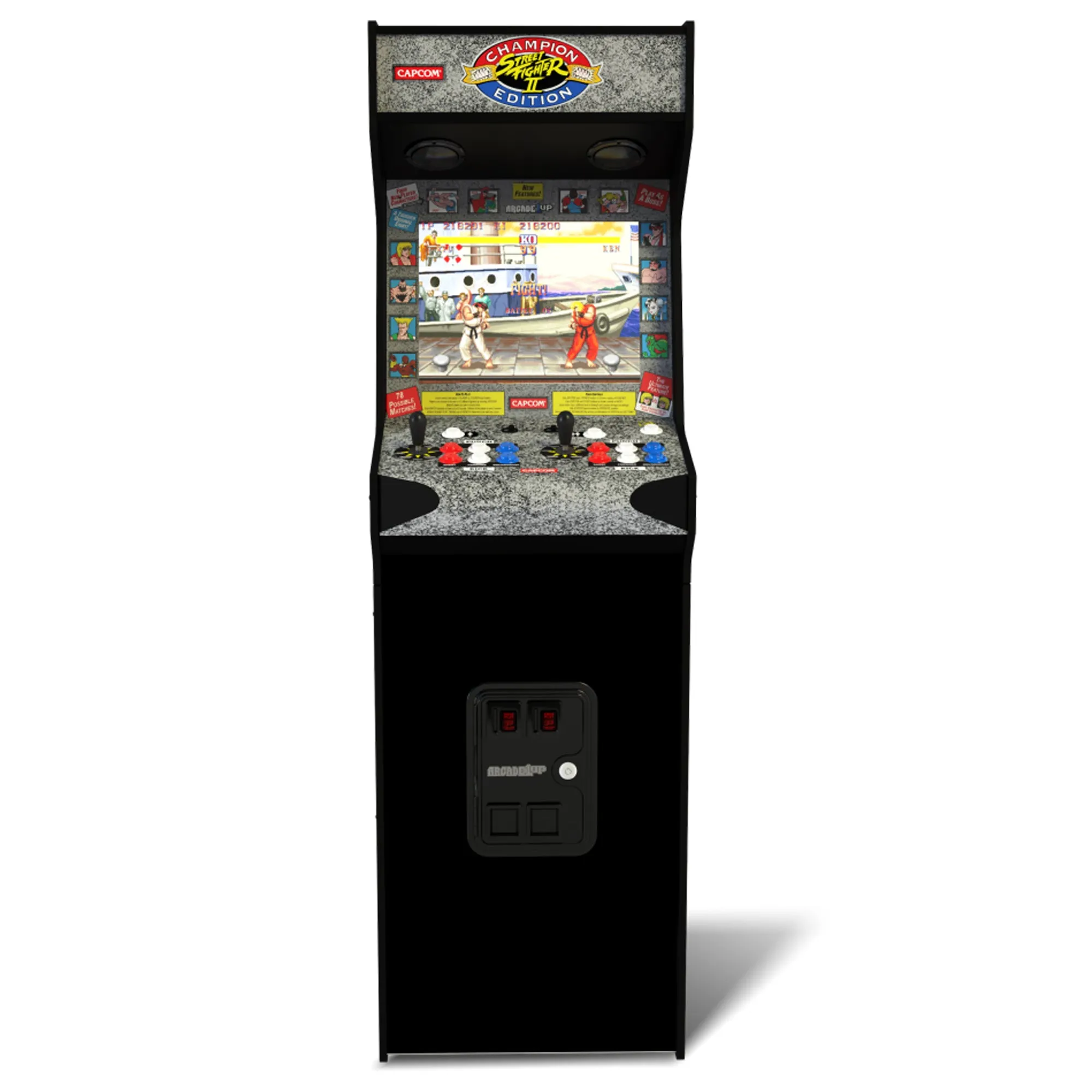 Arcade1Up Street Fighter II Deluxe 5ft Stand-Up Cabinet Arcade Machine (Used)