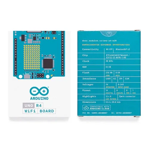 Arduino UNO R4 WiFi ABX00087 | All-In-One kit with enhanced processing power Wifi/Bluetooth enabled