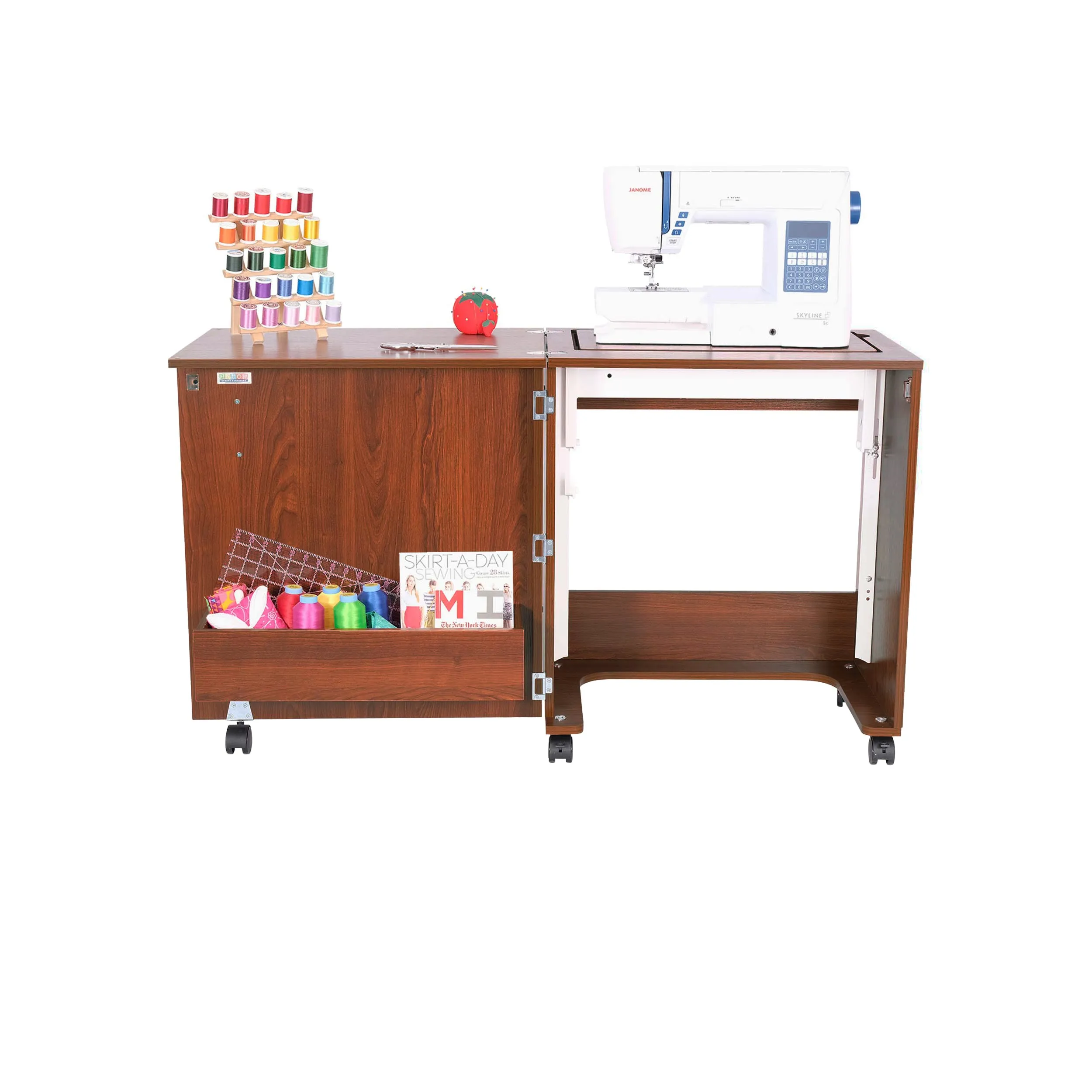 Arrow Judy Sewing Cabinet-Teak