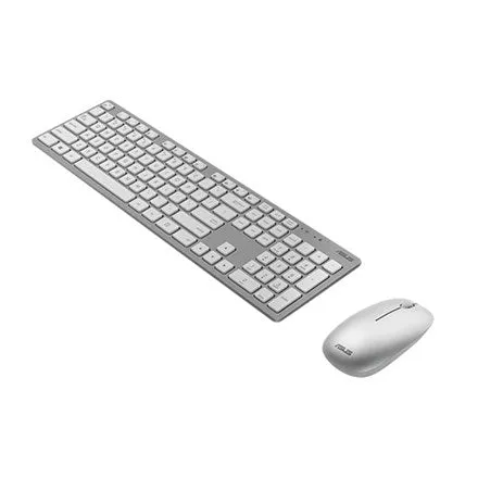 Asus | W5000 | Keyboard And Mouse Set | Wireless | Mouse Included | Ru | White | 460 G