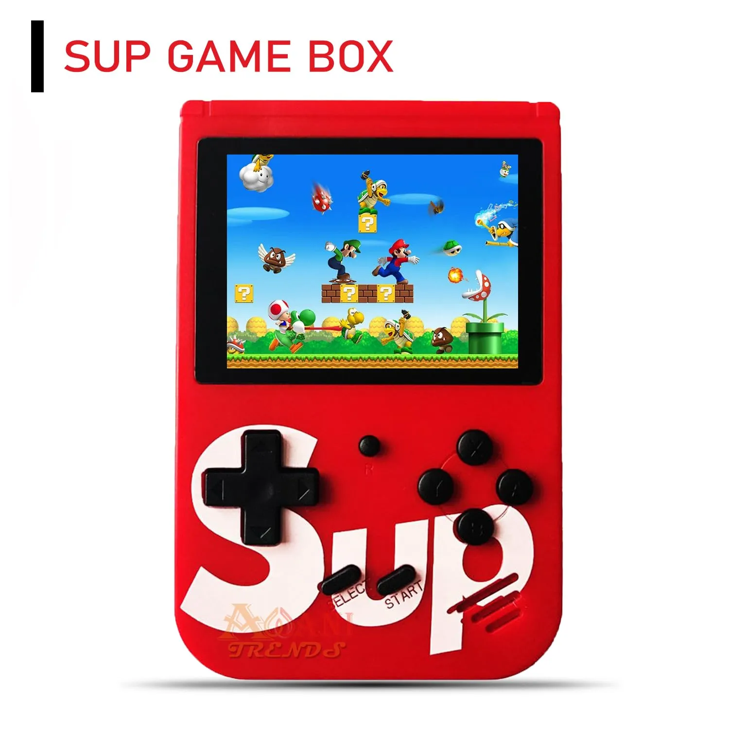 AWANI TRENDS Video Game for Kids SUP 400 in 1 Retro Game Box Console Handheld Game Box with TV Output & with Controller Gaming Console (Sup Game 400 in one Box)