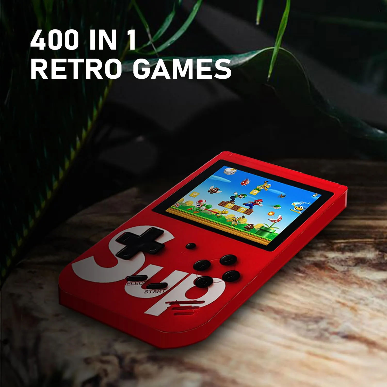 AWANI TRENDS Video Game for Kids SUP 400 in 1 Retro Game Box Console Handheld Game Box with TV Output & with Controller Gaming Console (Sup Game 400 in one Box)