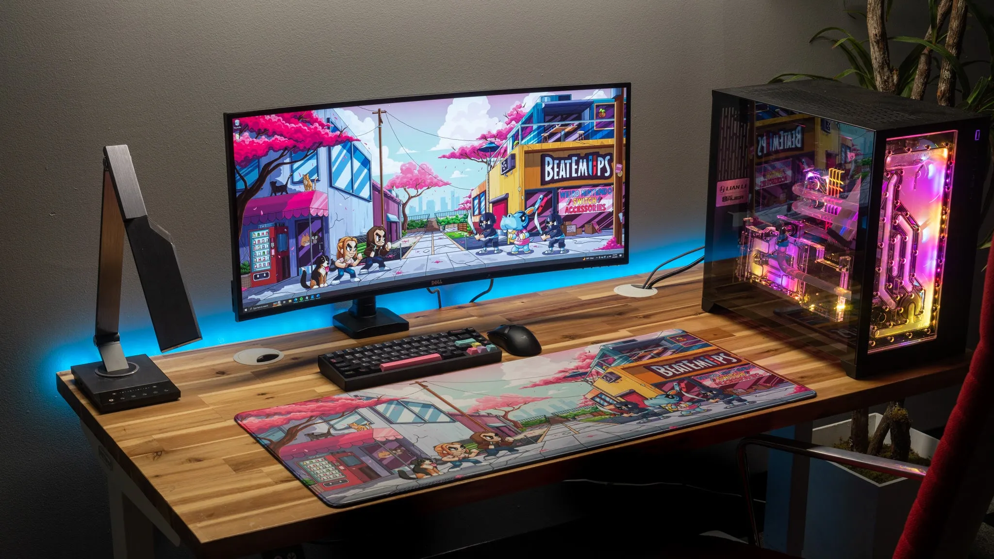 Beatemups "The BEATEMUP Video Game Deskmat" Content Creator Collaboration Gaming Mouse Pad Deskmat