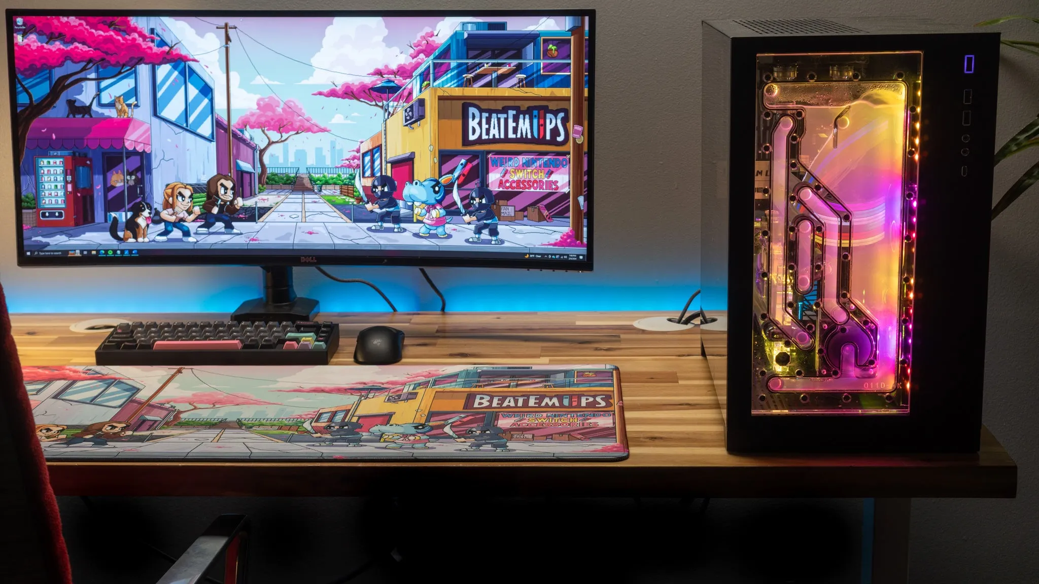 Beatemups "The BEATEMUP Video Game Deskmat" Content Creator Collaboration Gaming Mouse Pad Deskmat