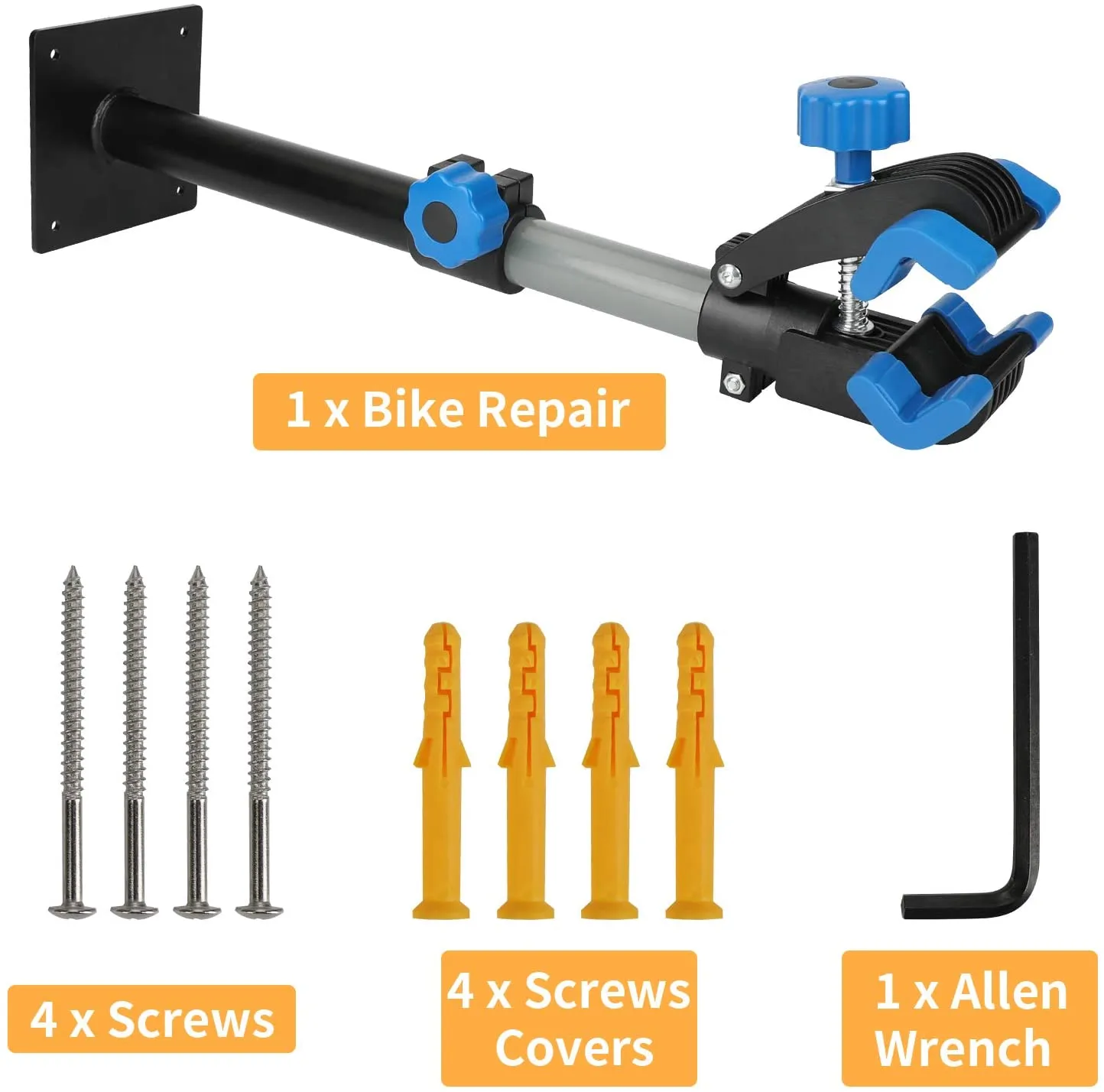 Bike Wall Mount Bicycle Repair Clamp Holder