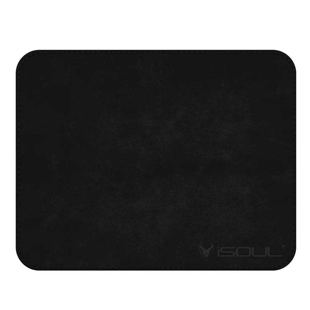 Black PU Leather Mouse Pad for Office Home and Gamers