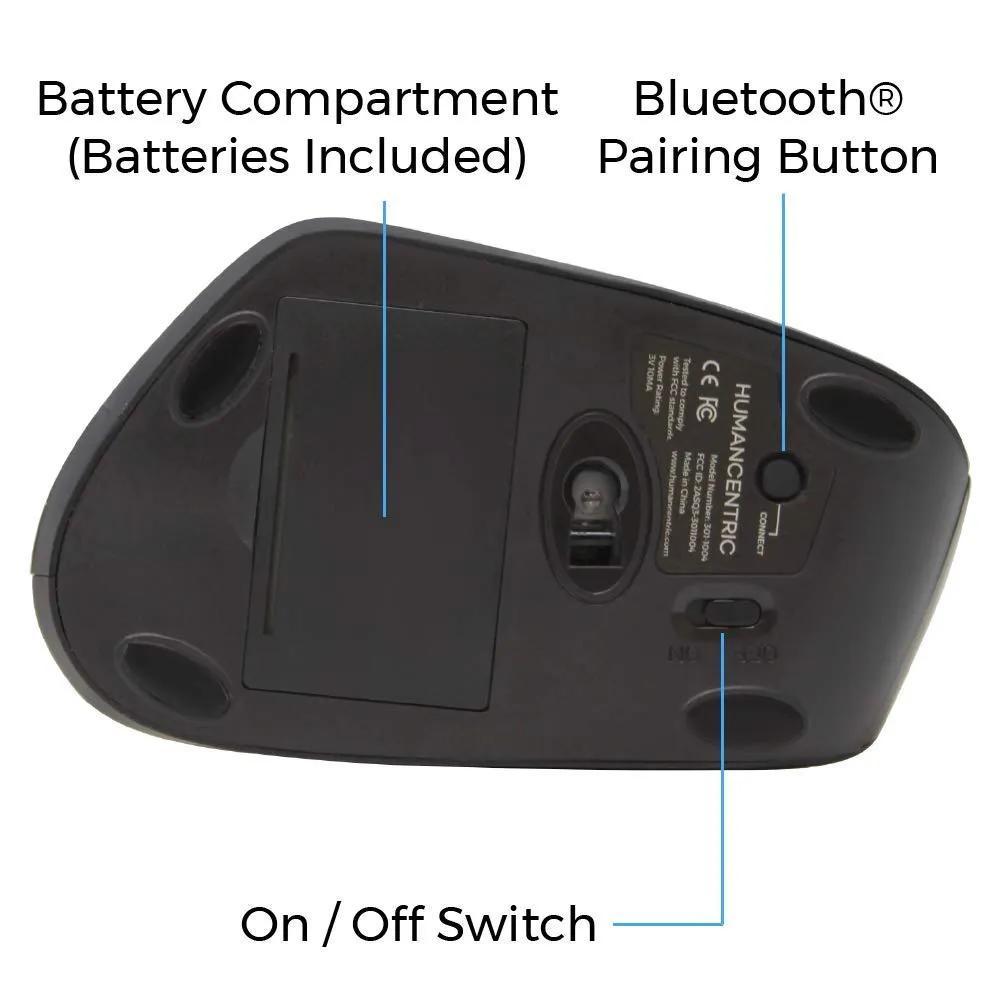 Bluetooth Vertical Adjustable Wireless Ergonomic Mouse