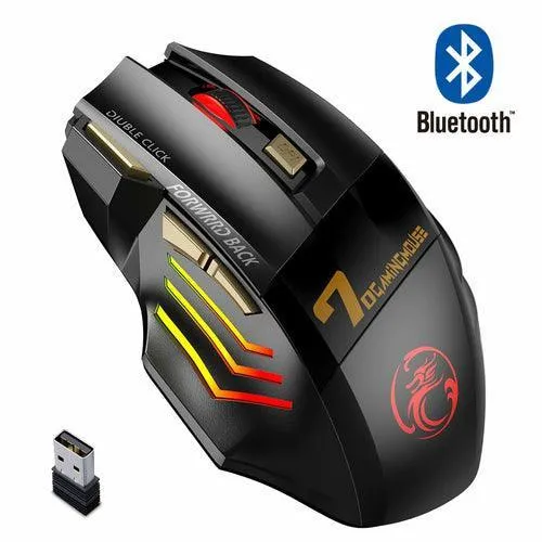 Bluetooth Wireless Silent Ergonomic Gaming Mouse