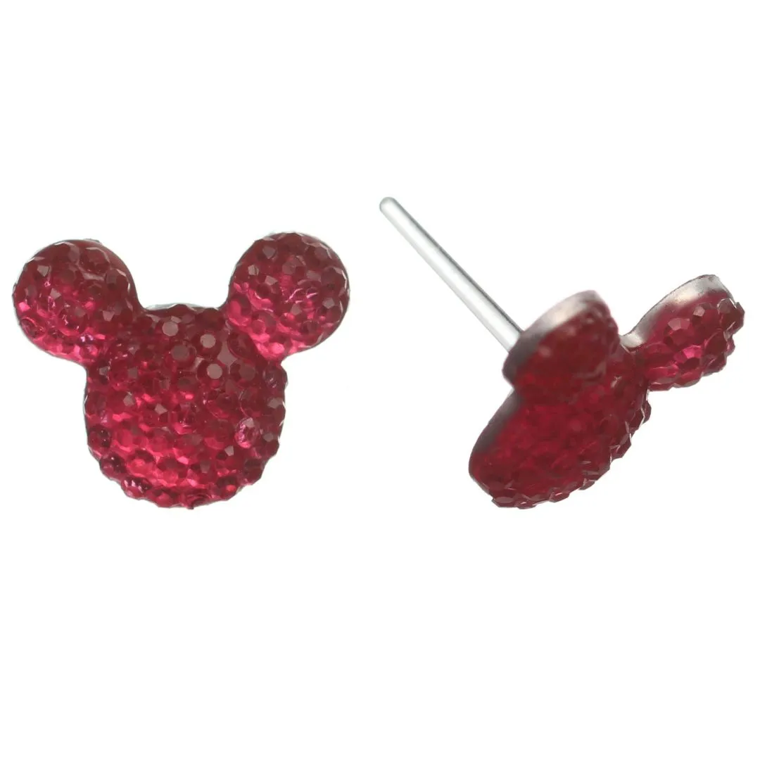 Bubble Mouse Studs Hypoallergenic Earrings for Sensitive Ears Made with Plastic Posts