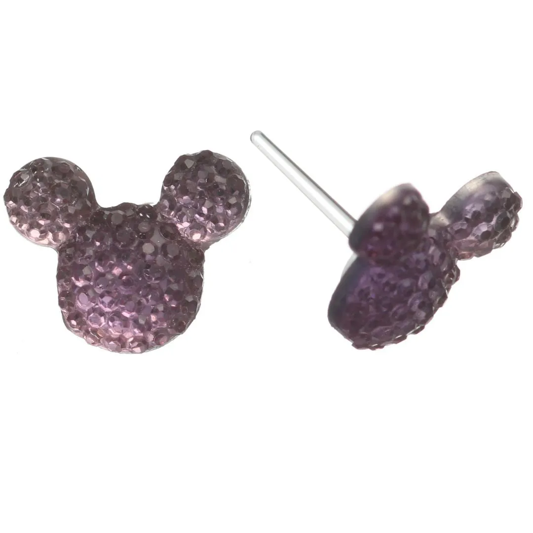 Bubble Mouse Studs Hypoallergenic Earrings for Sensitive Ears Made with Plastic Posts