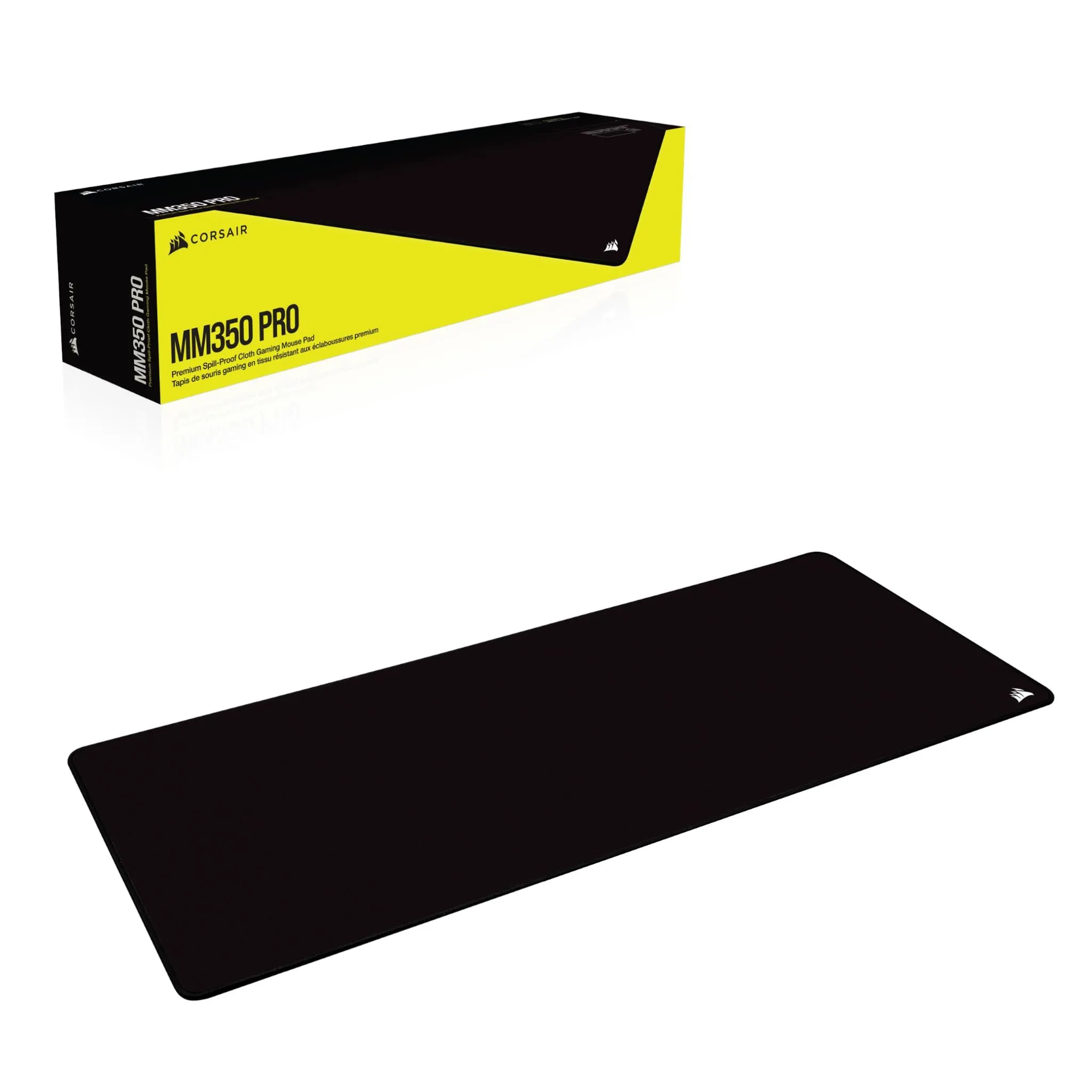 Corsair MM350 PRO Premium Spill-Proof Cloth Gaming Mouse Pad  Extended XL (Black)