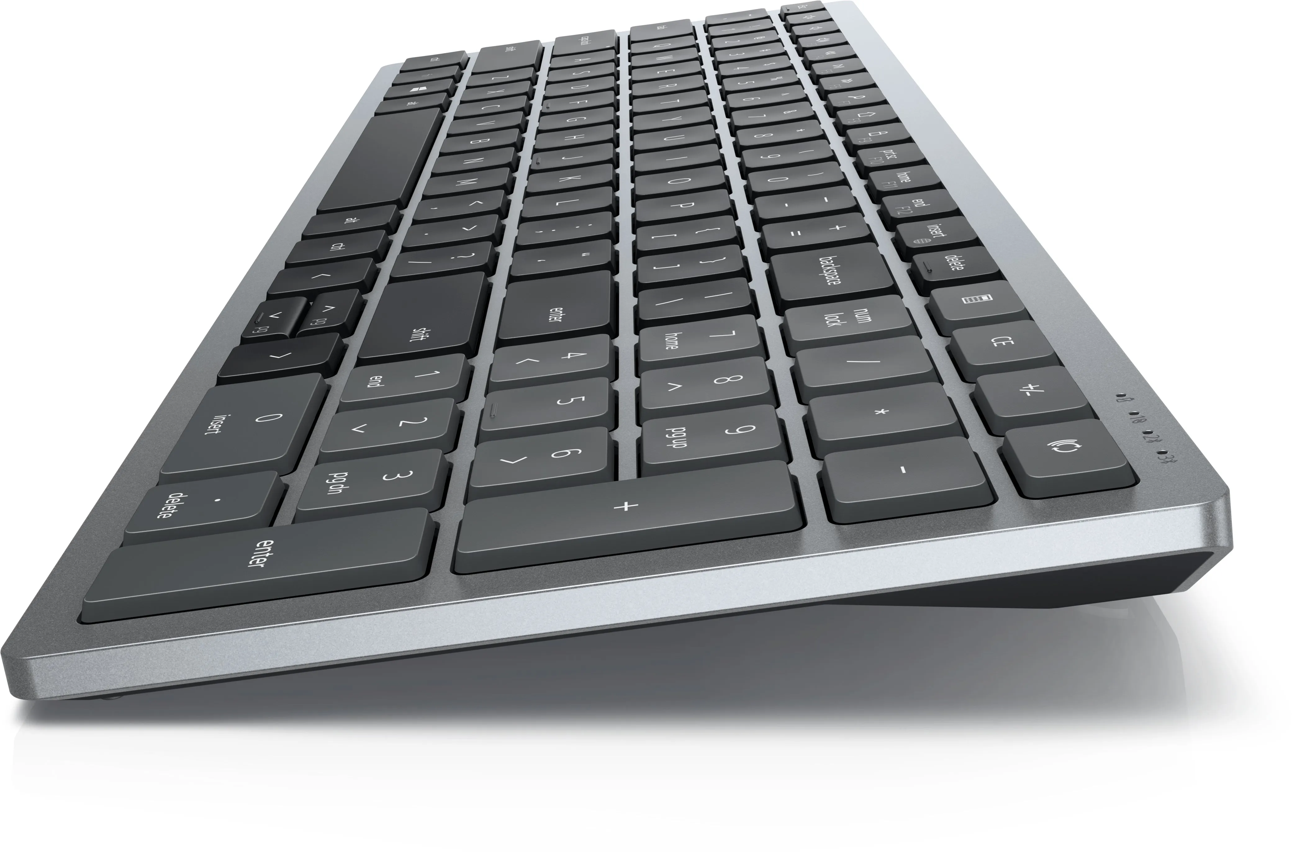 Dell Kb740 - Keyboard - Compact, Multi Device - Wireless - 2.4 Ghz, Bluetooth 5.0 - Qwerty - Uk - Titan Grey - With 3 Ye