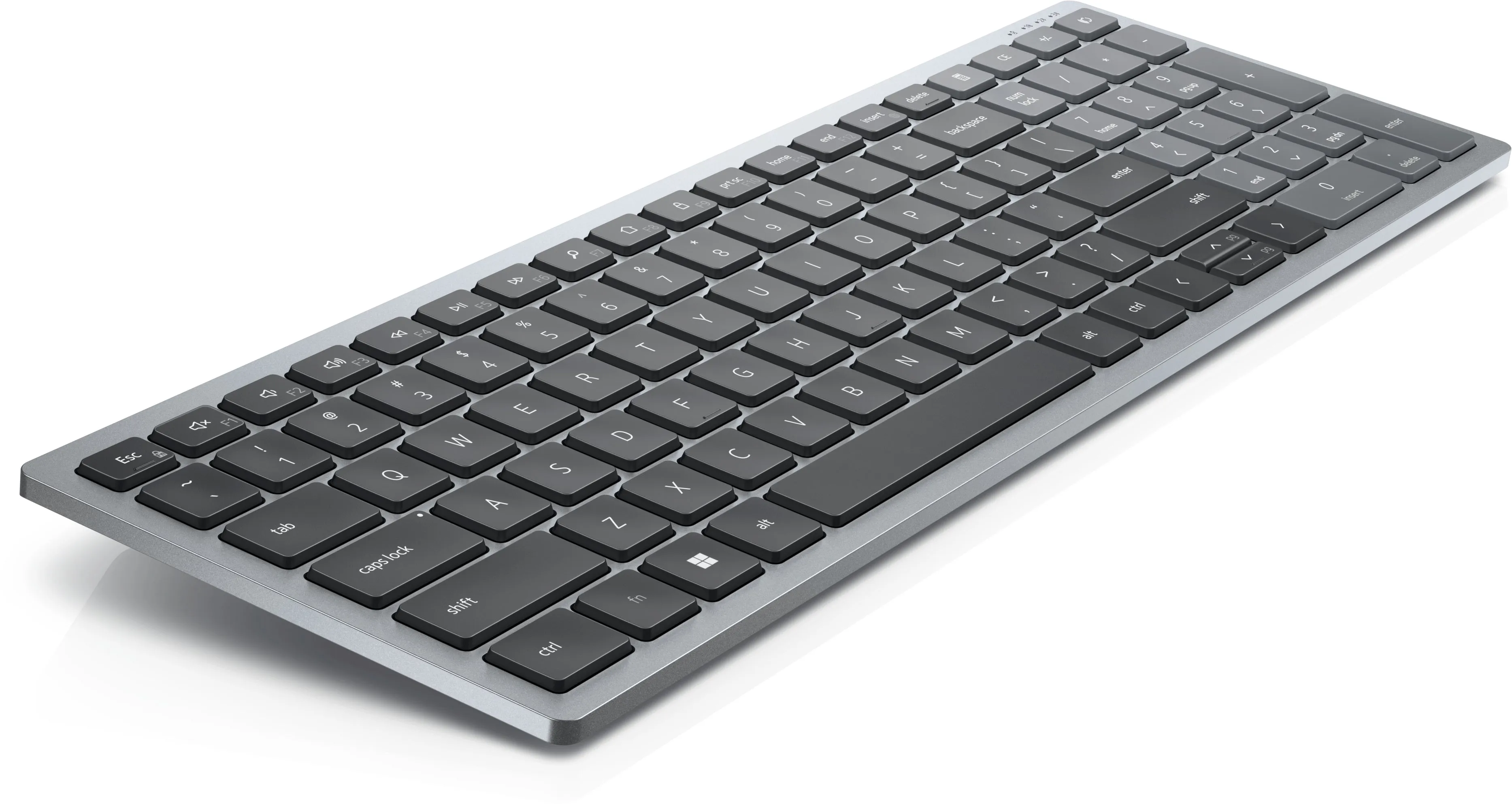 Dell Kb740 Keyboard Office Rf Wireless   Bluetooth Qwerty Us International Grey, Black