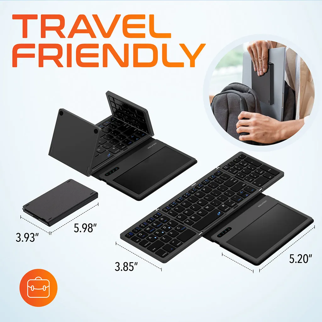 Delton F92 Foldable Wireless Keyboard