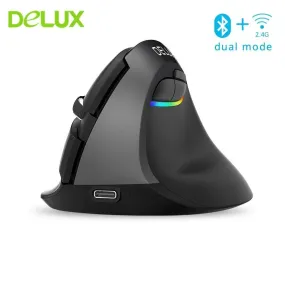 Delux M618 Mini Vertical Ergonomic BT4.0 & 2.4Ghz Wireless Mouse: A new way to drive your PC